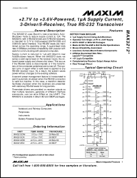 Click here to download MAX3222ECUP Datasheet