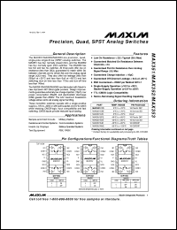 Click here to download MAX366CSA-T Datasheet