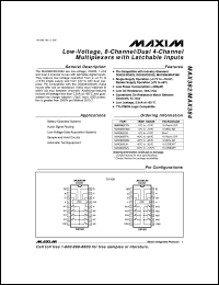 Click here to download MAX3876EHJ Datasheet