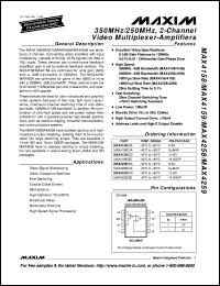 Click here to download MAX4274BJESA Datasheet