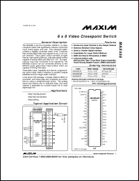 Click here to download MAX4600CAE Datasheet