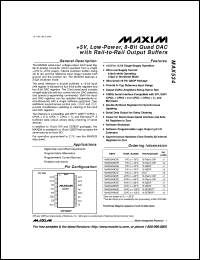 Click here to download MAX542AESD Datasheet