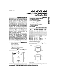 Click here to download MAX552ACUB Datasheet