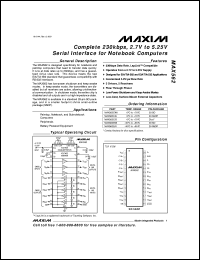 Click here to download MAX603CSA Datasheet