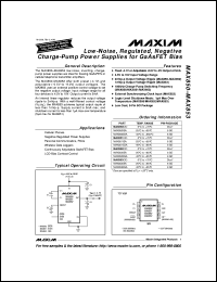 Click here to download MAX866ESA-T Datasheet