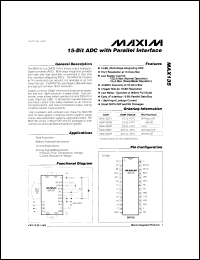 Click here to download MAX173EWG+ Datasheet