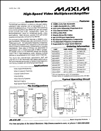 Click here to download MAX709SCUA Datasheet