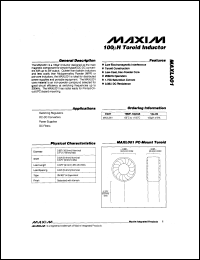 Click here to download MXL1007AMJ8 Datasheet