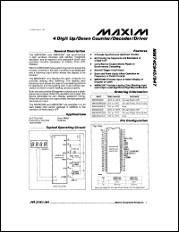 Click here to download MAX697MLP/883B Datasheet