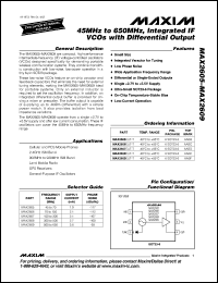 Click here to download MAX2607EUT Datasheet