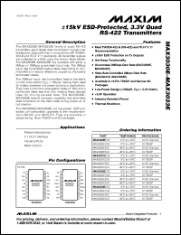 Click here to download MAX3031ECSE Datasheet