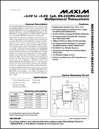 Click here to download MAX3160EAP-T Datasheet