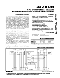 Click here to download MAX3171CAI Datasheet