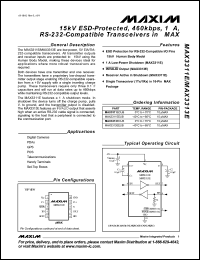 Click here to download MAX3313EEUB Datasheet