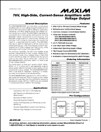 Click here to download MAX4081SASA+ Datasheet