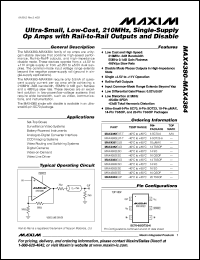 Click here to download MAX4380EXT-T Datasheet