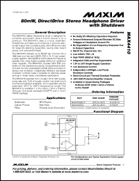 Click here to download MAX4410EBE+ Datasheet