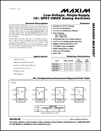Click here to download MAX4597EXK-T Datasheet