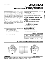 Click here to download MAX4634EUB Datasheet
