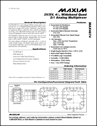 Click here to download MAX4674ESE-T Datasheet