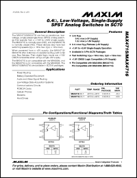 Click here to download MAX4716EXK-T Datasheet