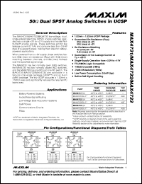 Click here to download MAX4731EBL-T Datasheet
