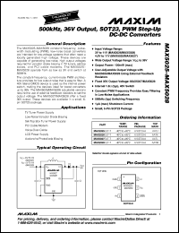 Click here to download MAX5028EUT Datasheet