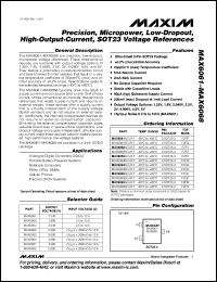 Click here to download MAX6063AEUR-T Datasheet