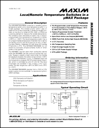 Click here to download MAX6687AU40L-T Datasheet