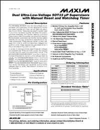 Click here to download MAX6831RWUT Datasheet