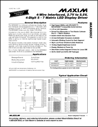 Click here to download MAX6952E/D Datasheet
