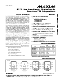 Click here to download MAX9010EXT-T Datasheet