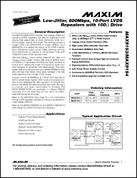 Click here to download MAX9154EUI-T Datasheet
