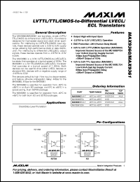 Click here to download MAX9360ESA+ Datasheet