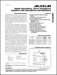 Click here to download MAX9720AEBE Datasheet