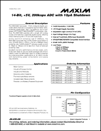 Click here to download MAX1062ACUB+ Datasheet