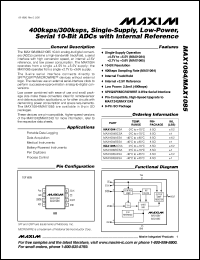 Click here to download MAX1084AESA-T Datasheet