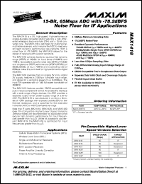 Click here to download MAX1418 Datasheet