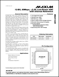 Click here to download MAX1420ECM Datasheet