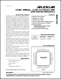 Click here to download MAX1421ECM Datasheet