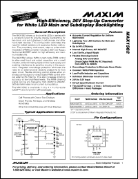 Click here to download MAX1582EBE-T Datasheet