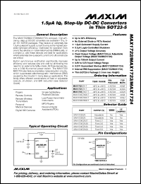 Click here to download MAX1724EZK50+ Datasheet