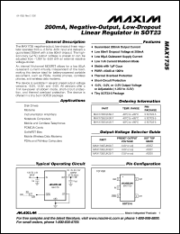 Click here to download MAX1735EUK25-T Datasheet