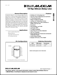 Click here to download DS1110S-500 Datasheet