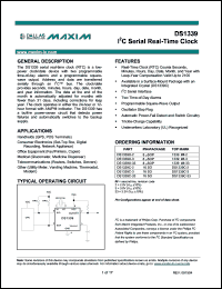 Click here to download DS1339U-2 Datasheet