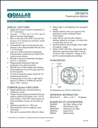 Click here to download DS1921G-F5 Datasheet