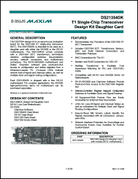 Click here to download DS21354DK Datasheet