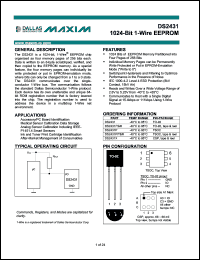 Click here to download DS2431 Datasheet