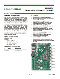 Click here to download DS3153DK Datasheet