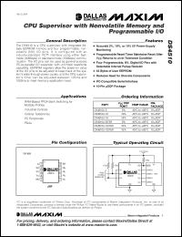Click here to download DS4510U-5/T&R Datasheet